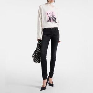 Women's Black Jeans AG Jeans legging ankle super skinny LSS black